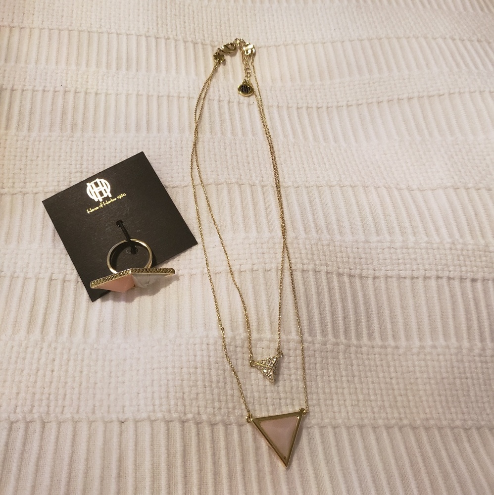 House of Harlow Necklace and Ring